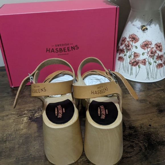 NWOT Swedish Hasbeens, Elsie, Natural, Size 7.5 - Picture 8 of 11